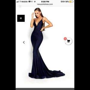 Portia & Scarlett Navy Evening Gown